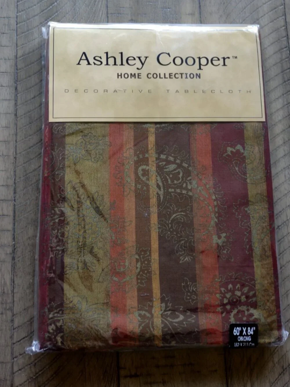Tablecloth Autumn/Fall Ashley Cooper Oblong-60 X 84- 100% Cotton NEW